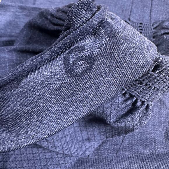 Lululemon In The Flow Crop II Blue Women's Size 6 in Excellent Used Condition - Picture 4 of 7